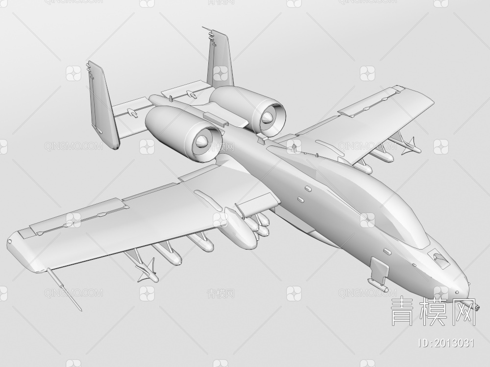 战斗机3D模型下载【ID:2013031】