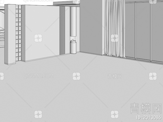 客厅沙发背景墙3D模型下载【ID:2013086】