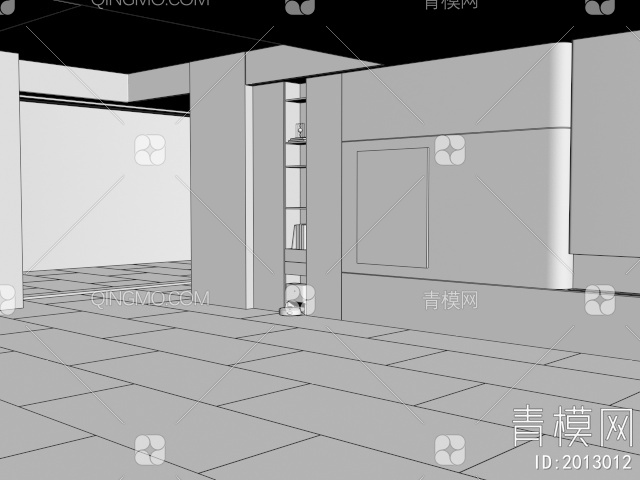 客厅沙发背景墙3D模型下载【ID:2013012】
