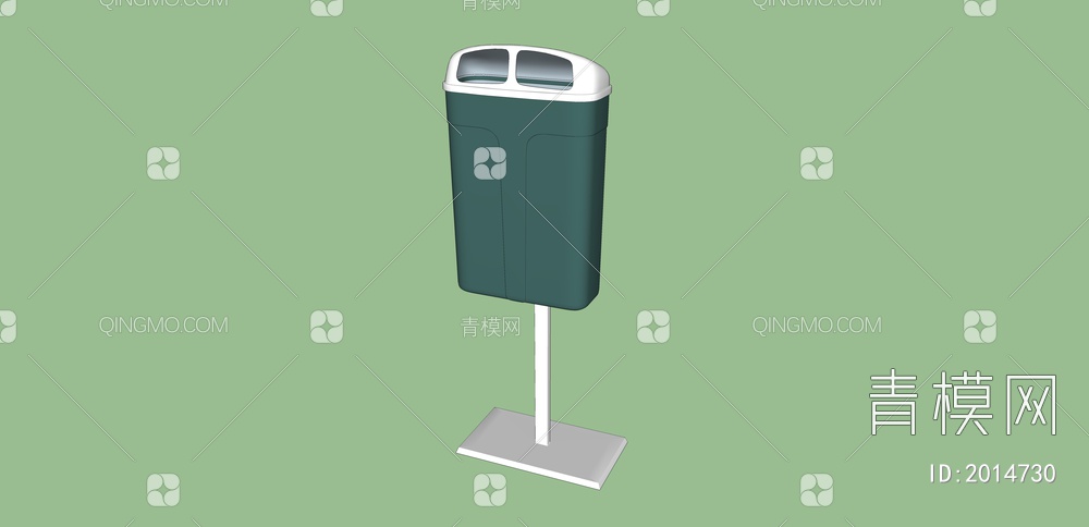 生活用品 户外垃圾桶SU模型下载【ID:2014730】