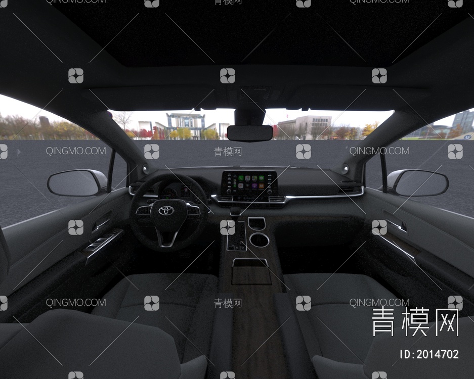 2022款丰田塞纳汽车低配版3D模型下载【ID:2014702】
