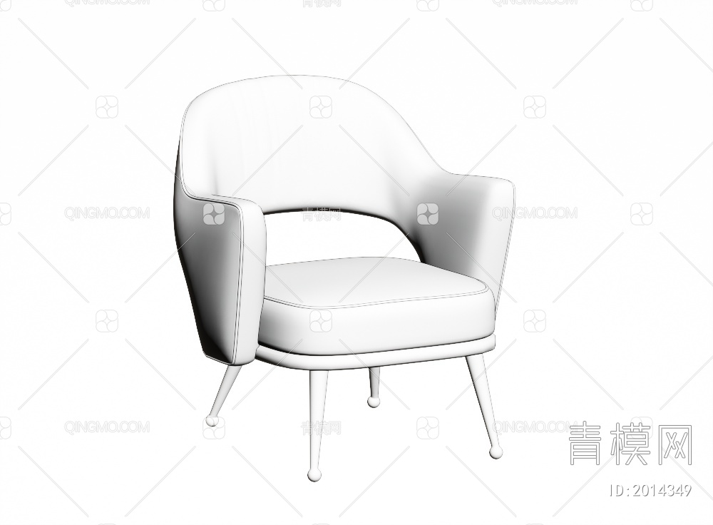 单椅3D模型下载【ID:2014349】