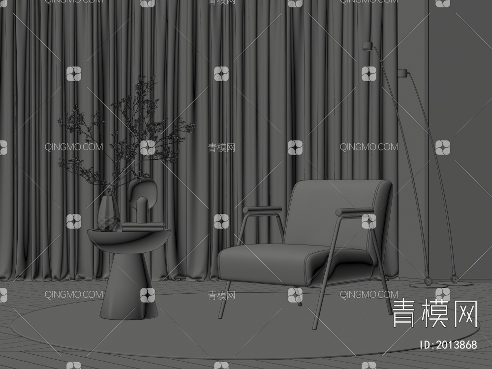 休闲椅3D模型下载【ID:2013868】