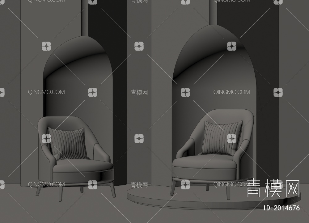 单椅3D模型下载【ID:2014676】