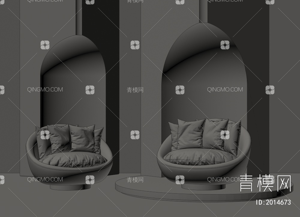 单椅3D模型下载【ID:2014673】