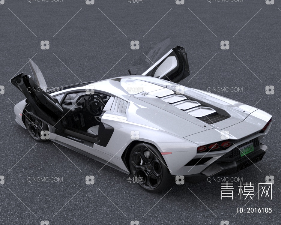 2022款兰博基尼Countach超跑汽车3D模型下载【ID:2016105】