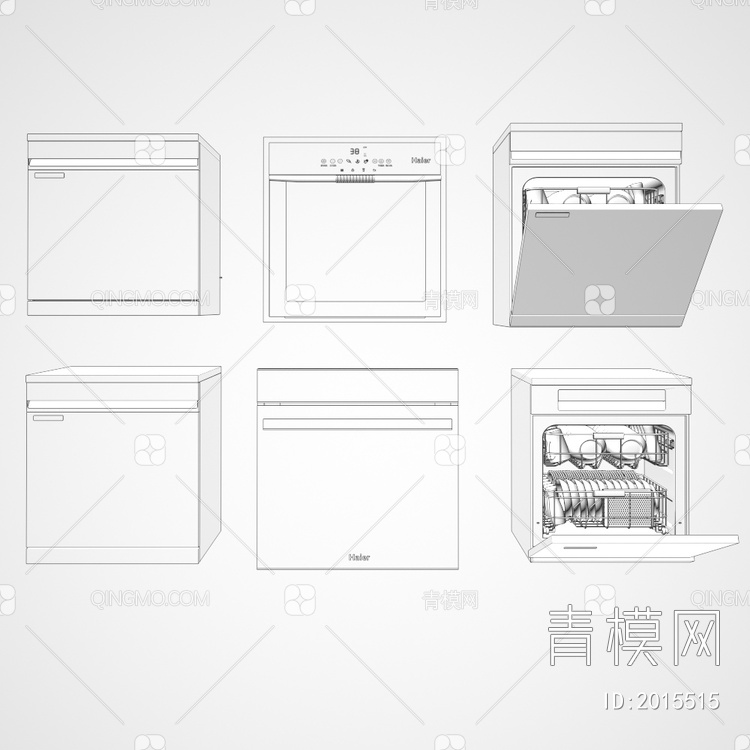 洗碗机 消毒柜3D模型下载【ID:2015515】