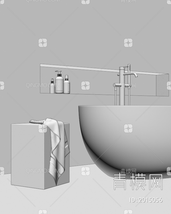 浴缸3D模型下载【ID:2015056】