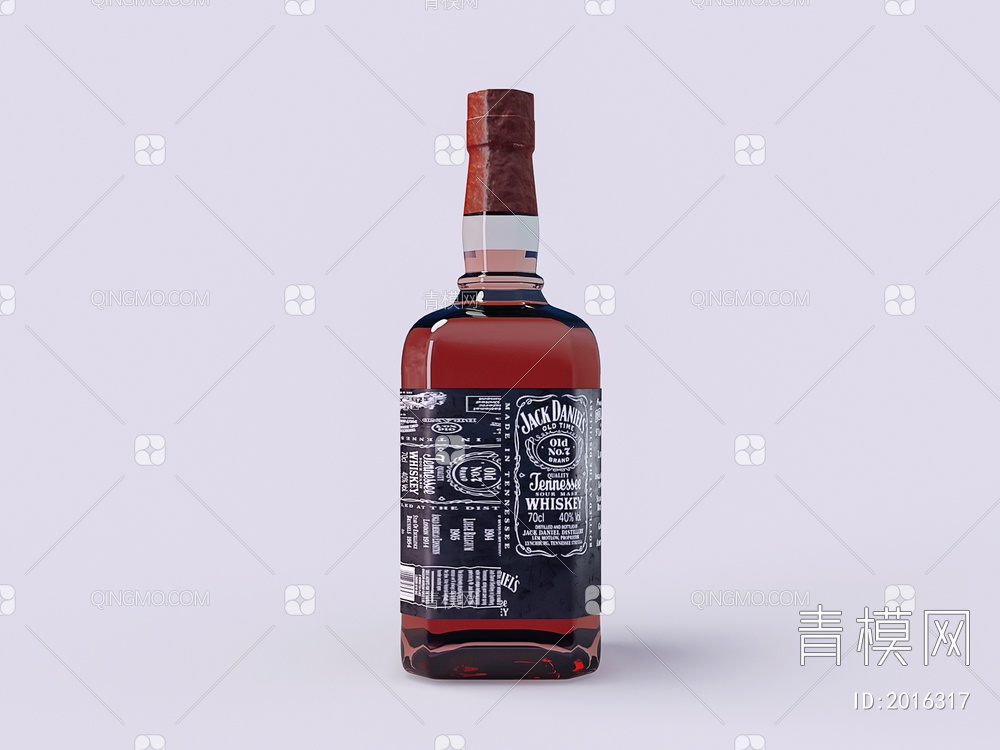 酒水饮料红酒3D模型下载【ID:2016317】