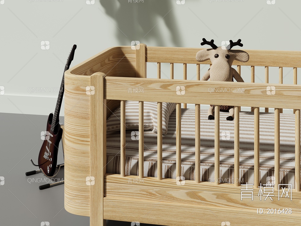 儿童床3D模型下载【ID:2016428】
