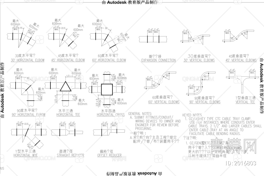 建筑电气施工常用节点详图【ID:2016803】