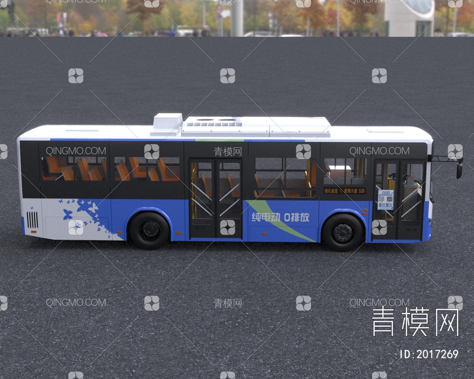 比亚迪K8公交车3D模型下载【ID:2017269】
