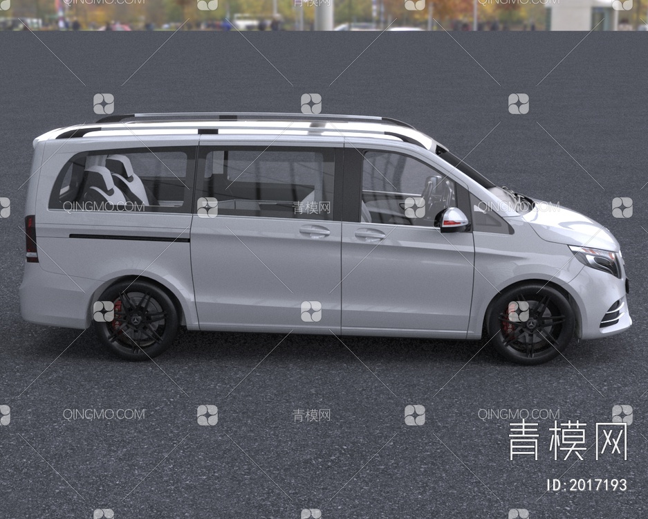 2023款梅赛德斯奔驰VclassVIPMPV商务汽车带内饰版3D模型下载【ID:2017193】