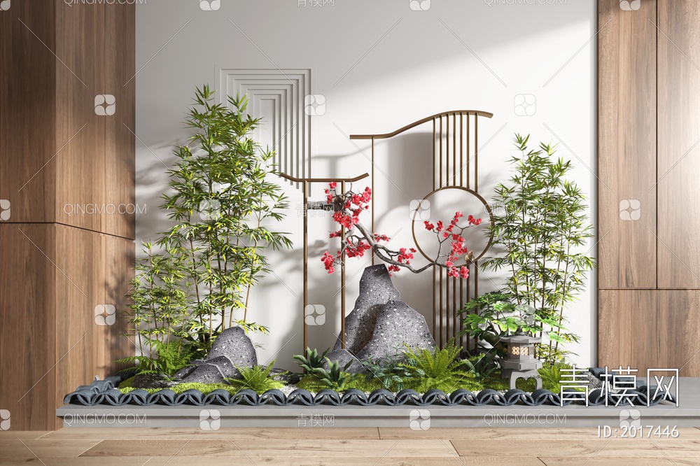 植物景观小品3D模型下载【ID:2017446】
