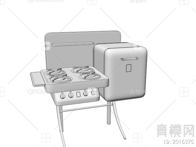 厨房用品 烧烤架3D模型下载【ID:2016375】