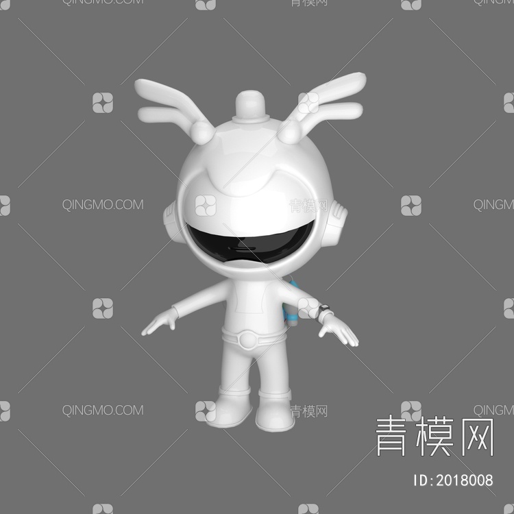 太空人 雕塑3D模型下载【ID:2018008】