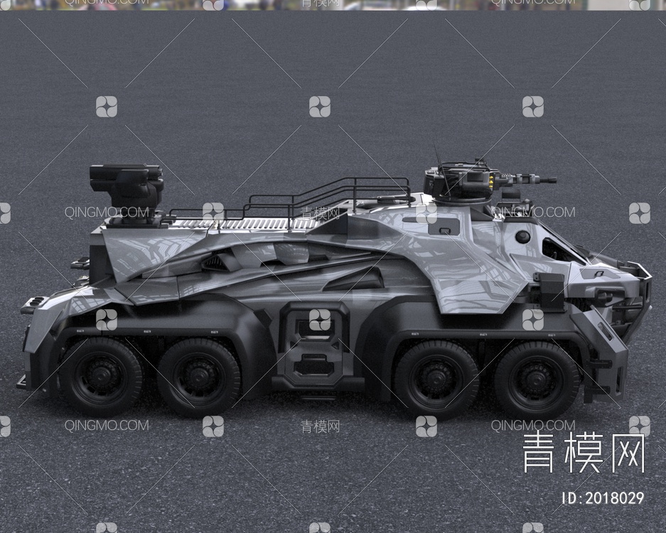 MIKE装甲车3D模型下载【ID:2018029】