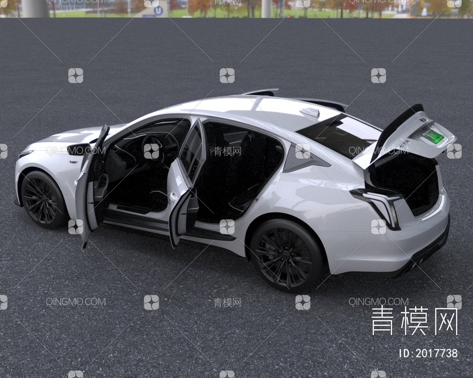 2024款凯迪拉克CT5黑翼汽车3D模型下载【ID:2017738】