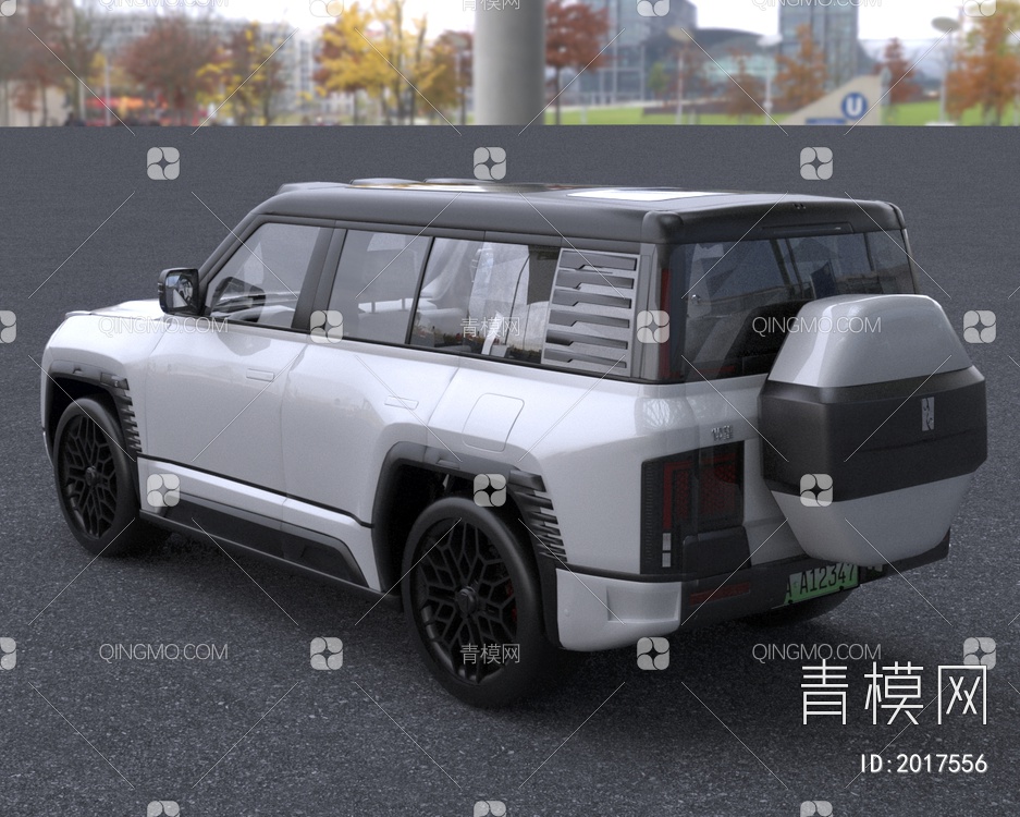 2023款比亚迪仰望U8新能源汽车带内饰版3D模型下载【ID:2017556】