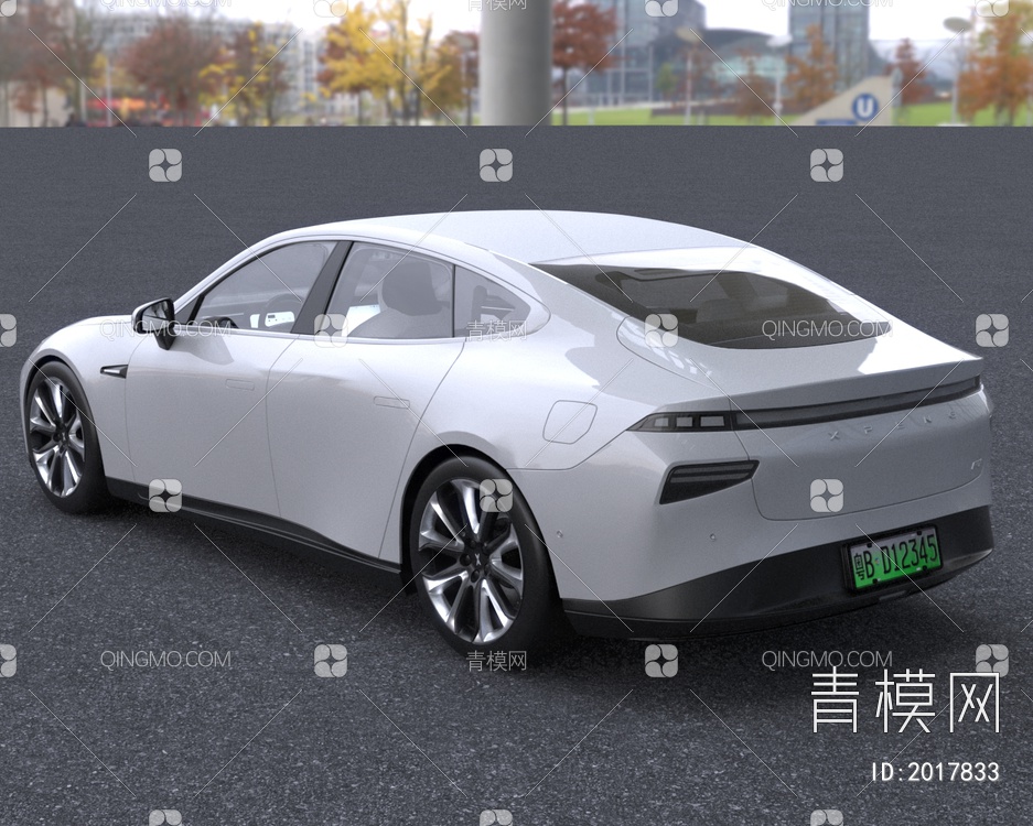 2023款小鹏P7新能源汽车3D模型下载【ID:2017833】