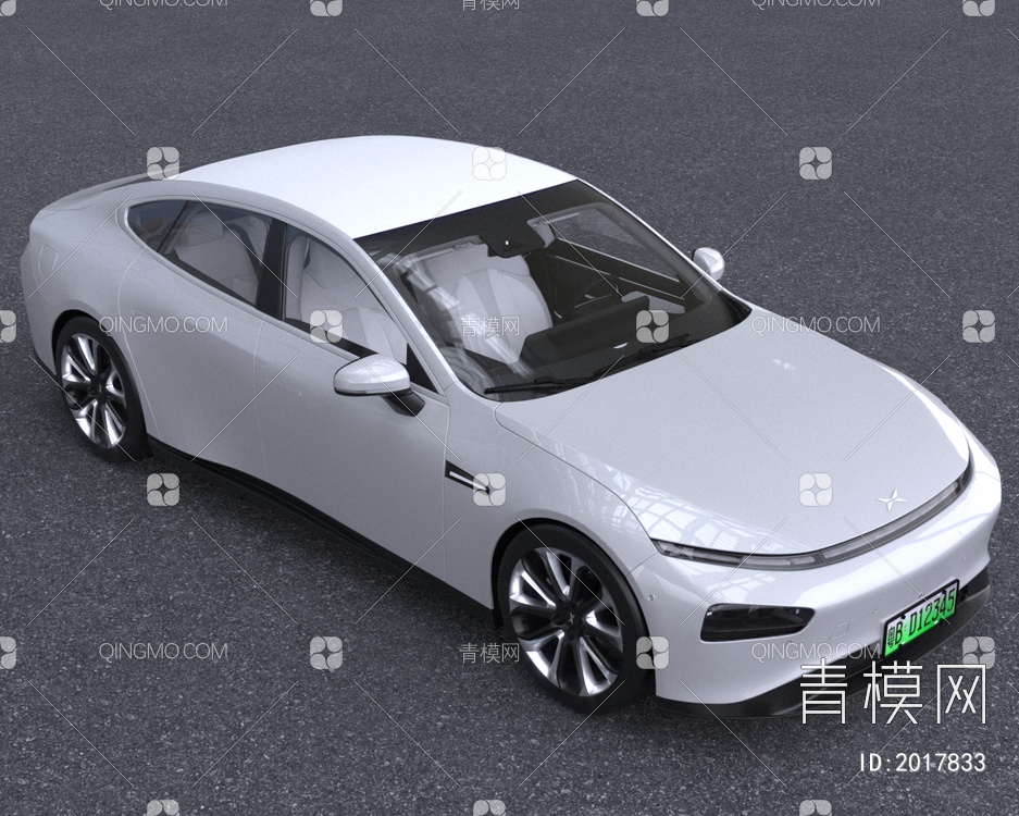 2023款小鹏P7新能源汽车3D模型下载【ID:2017833】