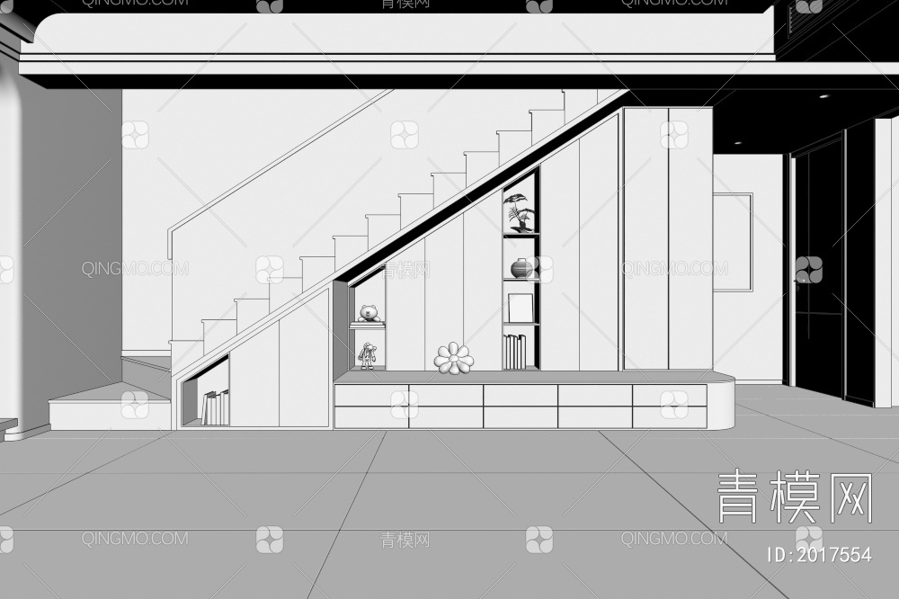 楼梯3D模型下载【ID:2017554】