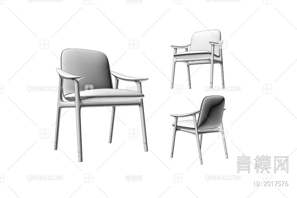 单椅3D模型下载【ID:2017576】
