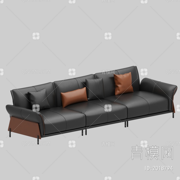 多人沙发3D模型下载【ID:2018794】