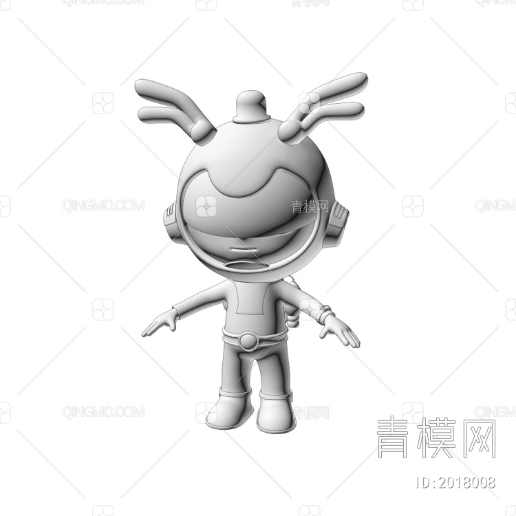 太空人 雕塑3D模型下载【ID:2018008】