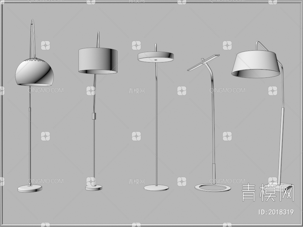 落地灯3D模型下载【ID:2018319】