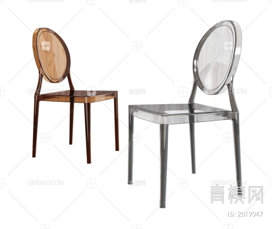 水晶亚克力椅子3D模型下载【ID:2019047】