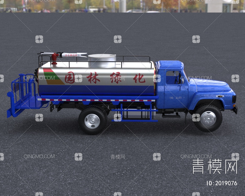 80年代东风经典140卡车洒水车3D模型下载【ID:2019076】