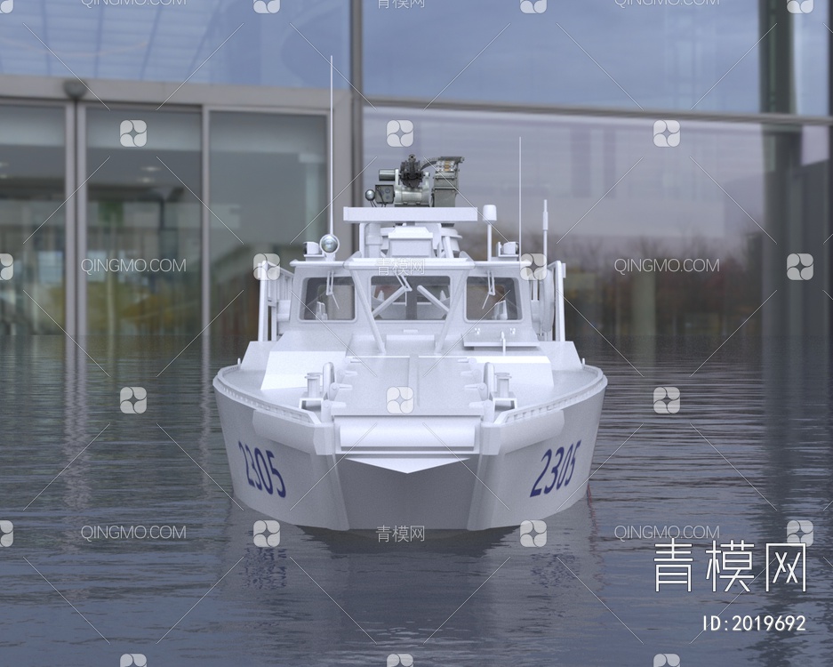 中国海警巡逻艇3D模型下载【ID:2019692】