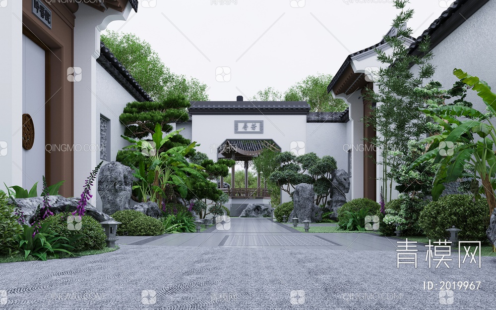 庭院 庭院3D模型下载【ID:2019967】