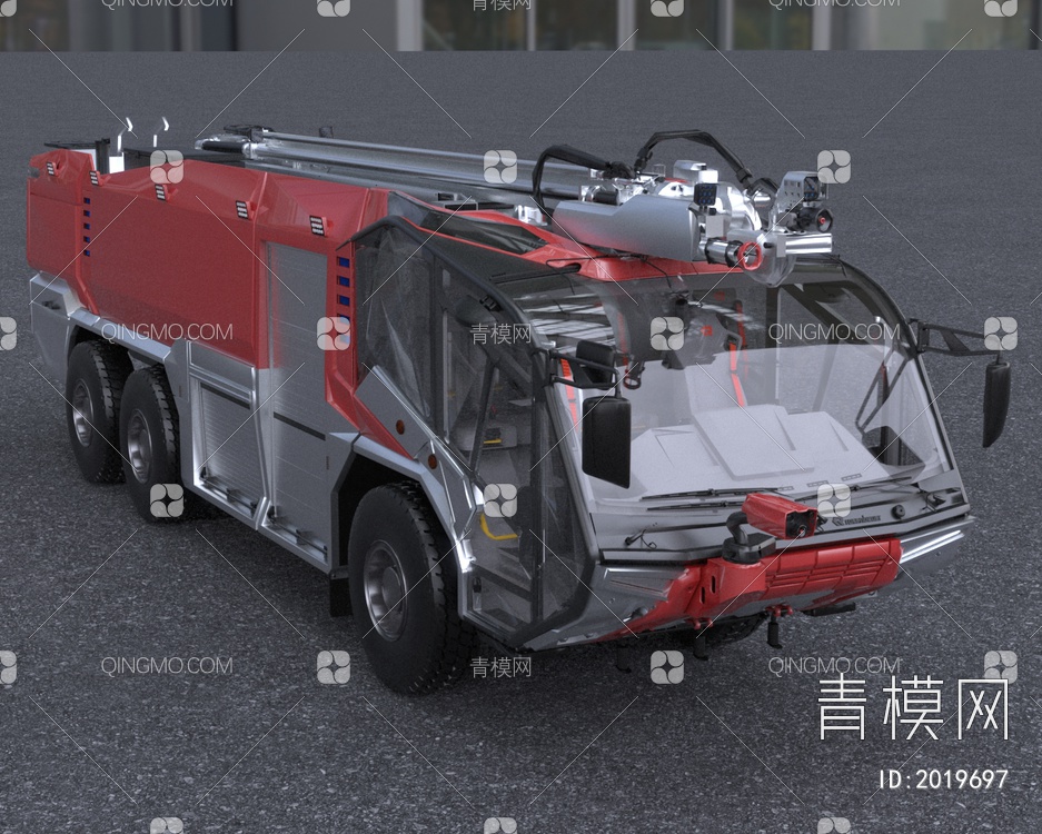 应急救援消防车3D模型下载【ID:2019697】