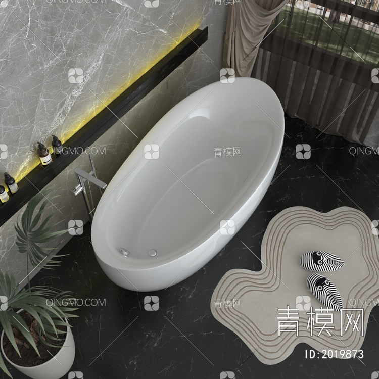 浴缸3D模型下载【ID:2019873】