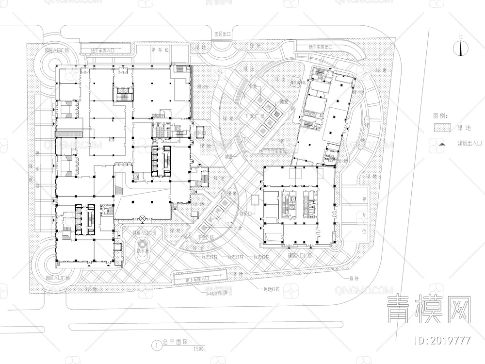 12套商业街商业综合体景观规划CAD施工图【ID:2019777】