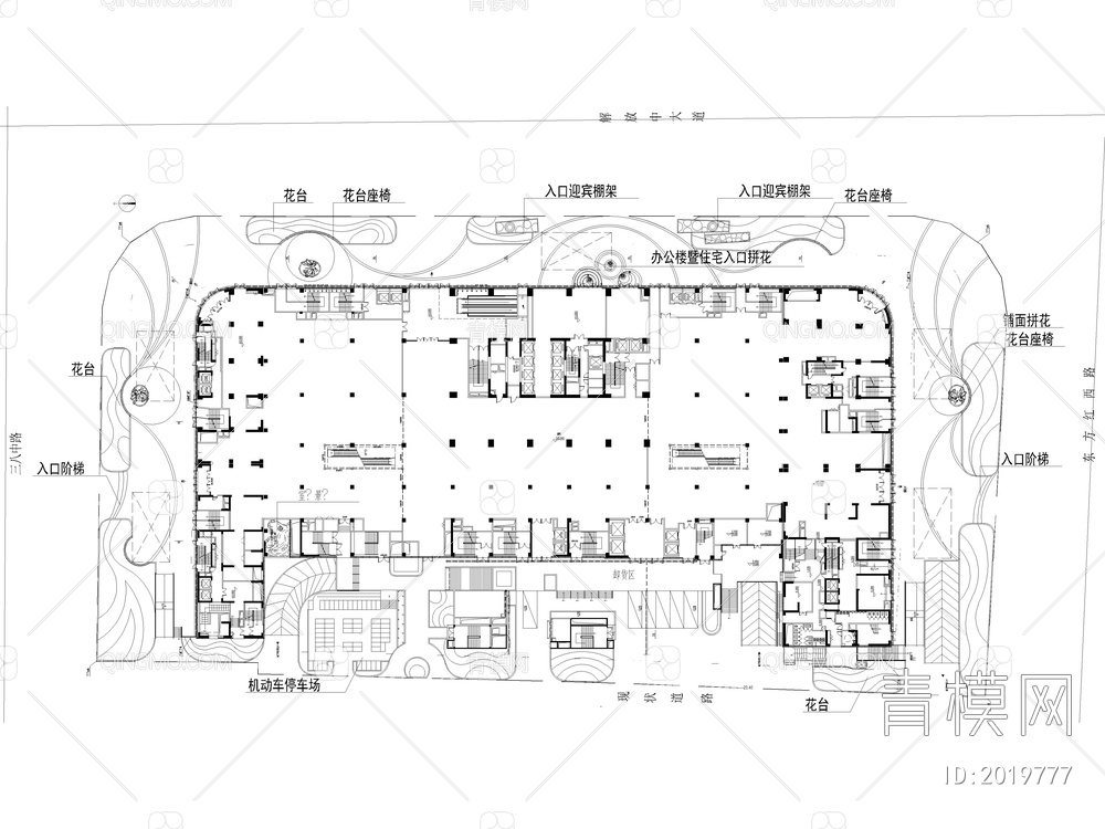 12套商业街商业综合体景观规划CAD施工图【ID:2019777】