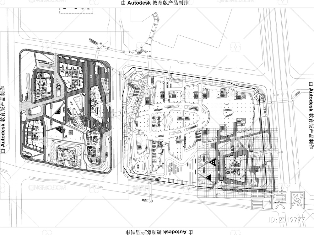 12套商业街商业综合体景观规划CAD施工图【ID:2019777】