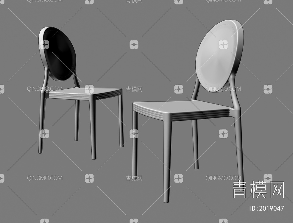 水晶亚克力椅子3D模型下载【ID:2019047】