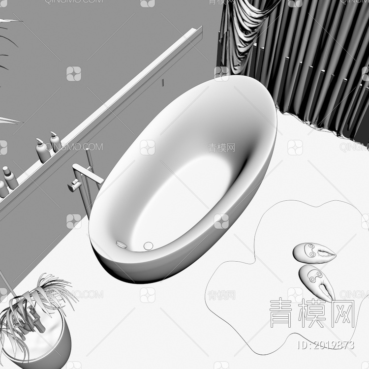 浴缸3D模型下载【ID:2019873】