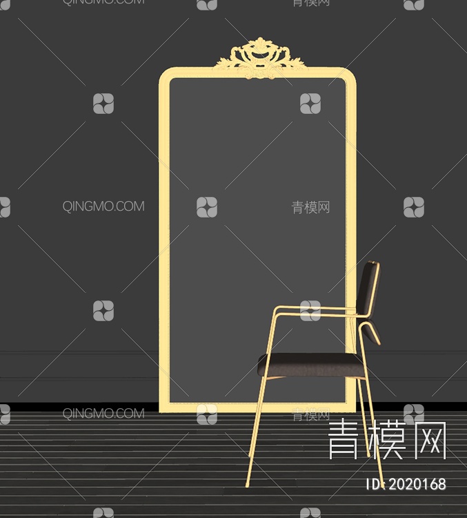 镜子 座椅SU模型下载【ID:2020168】