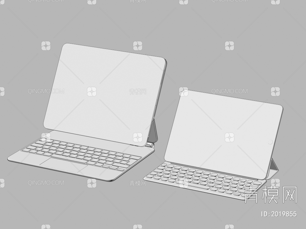 ipad 平板笔记本电脑3D模型下载【ID:2019855】