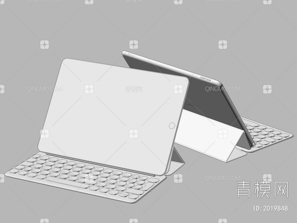 ipad 平板笔记本电脑3D模型下载【ID:2019848】
