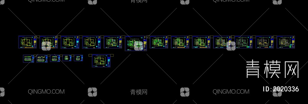 南京锦华装饰样板间施工图立面图水电图大样图节点图【ID:2020336】