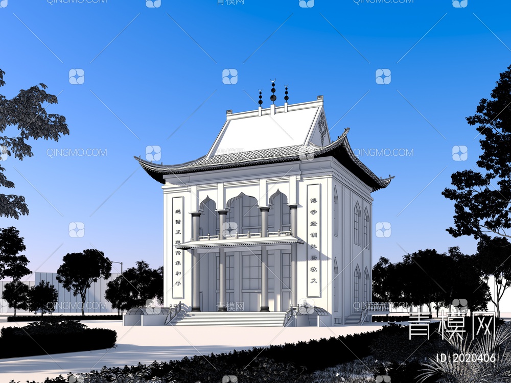 清真寺3D模型下载【ID:2020406】