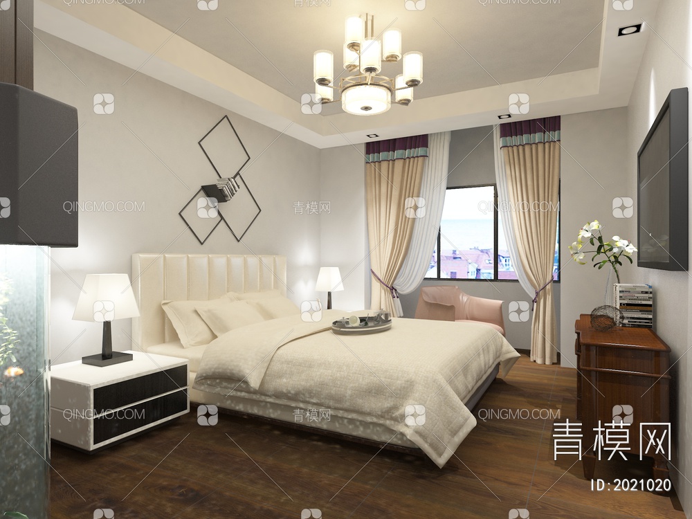 卧室3D模型下载【ID:2021020】