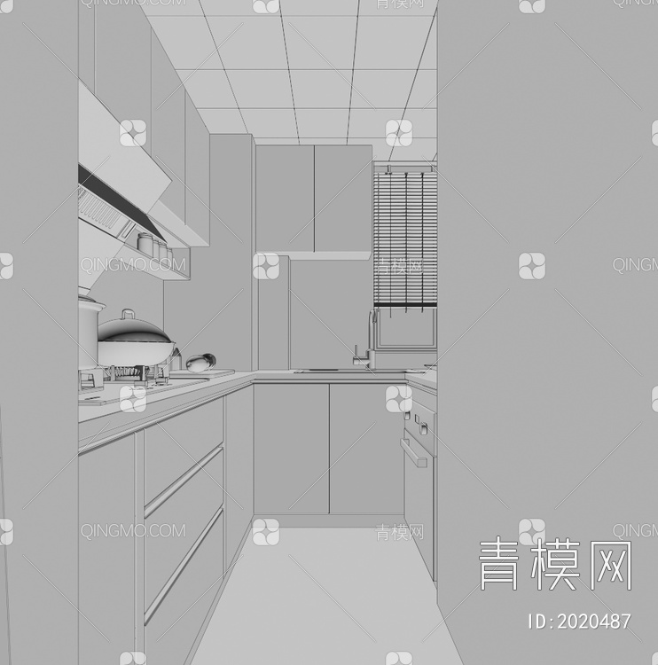 厨房3D模型下载【ID:2020487】