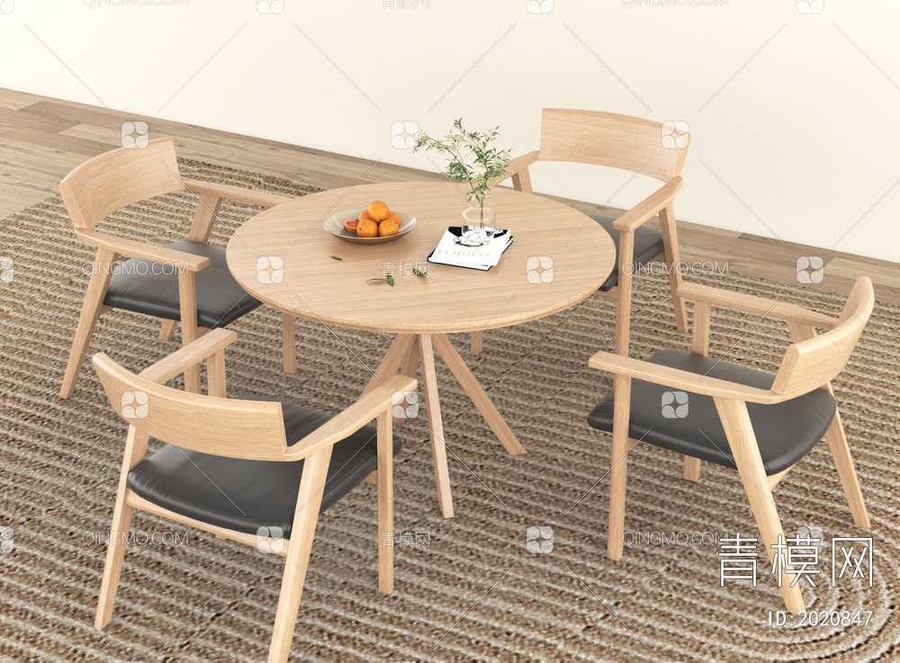 洽谈桌椅3D模型下载【ID:2020847】