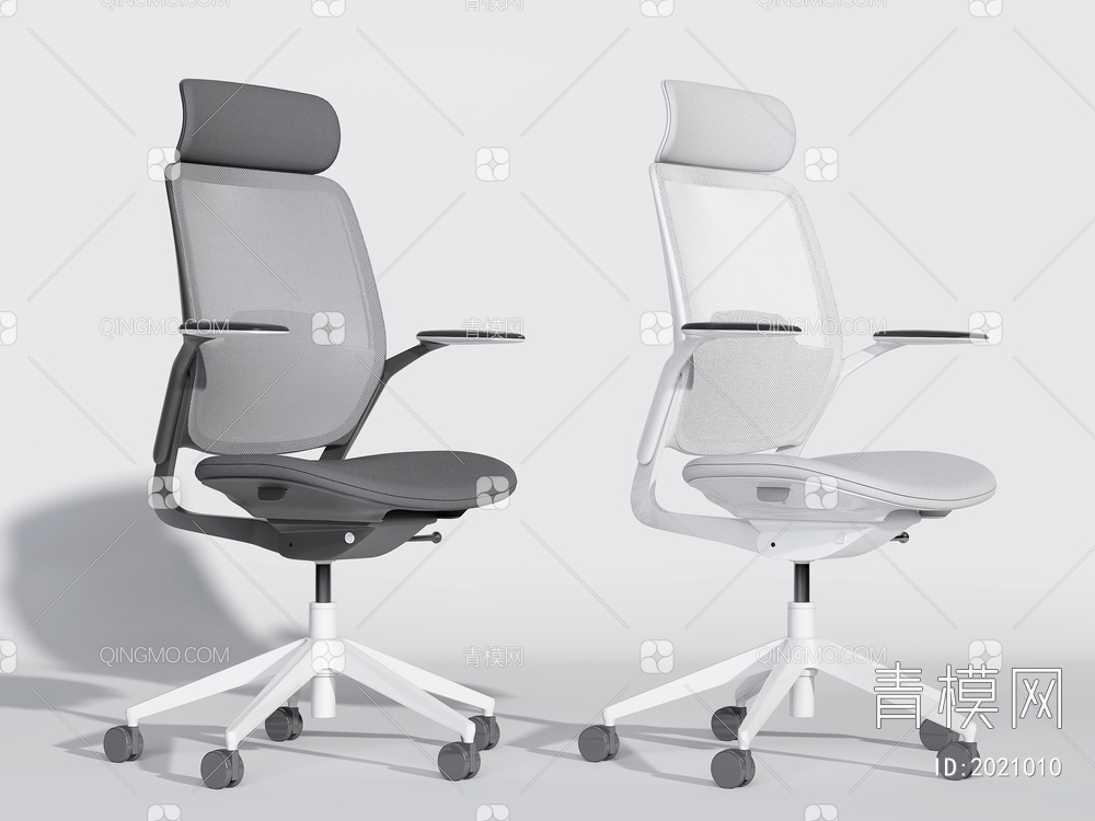 办公椅 电脑椅 会议椅SU模型下载【ID:2021010】